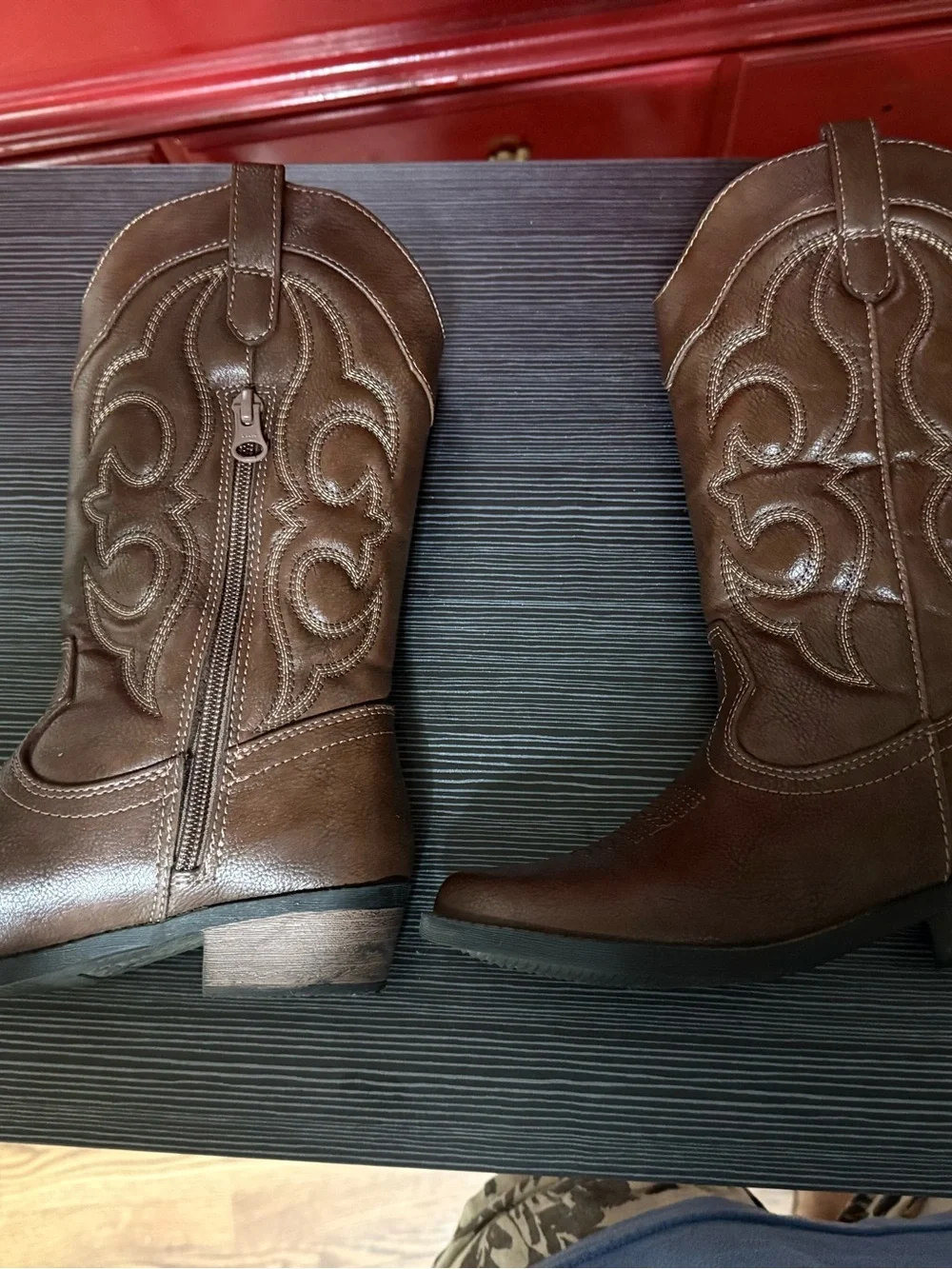 Girls Brown boots Target brand size 2